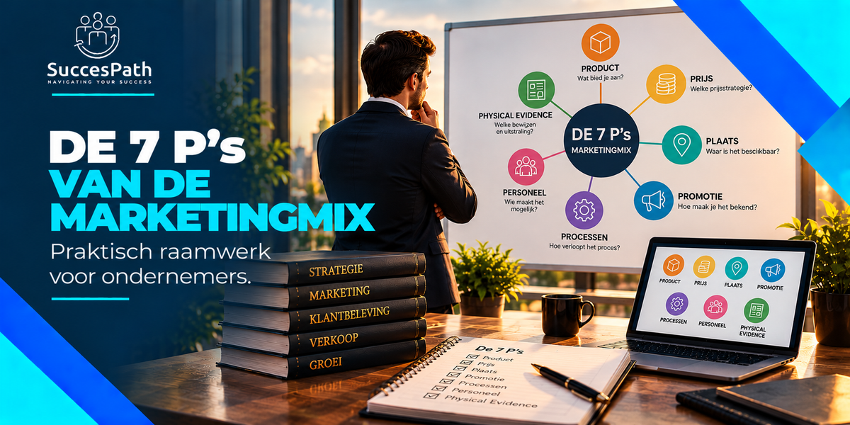 De 7 P's van de marketingmix: praktisch raamwerk voor ondernemers
