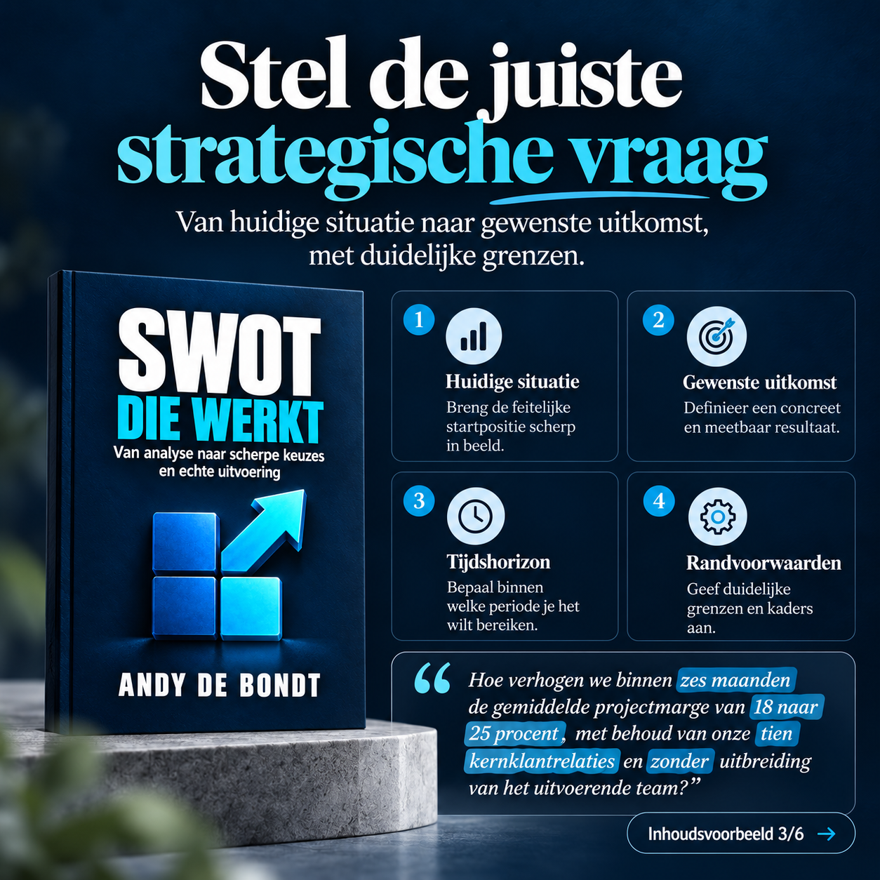 SWOT DIE WERKT – Van analyse naar scherpe keuzes en echte uitvoering | Gedrukt boek